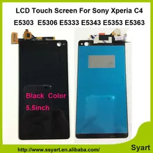 1 stücke Schwarz hohe qualität LCD Display + Touchscreen Digitizer montage für sony xperia c4 e5303 e5306 e5333 e5343 e5353 E5363