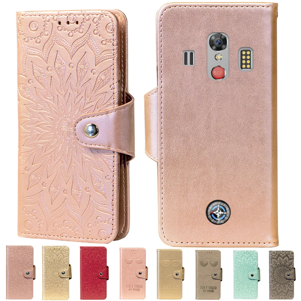 

Embossing Stand Flip PU Leather wallet Case Cover For Elephone Soldier 5.5 case