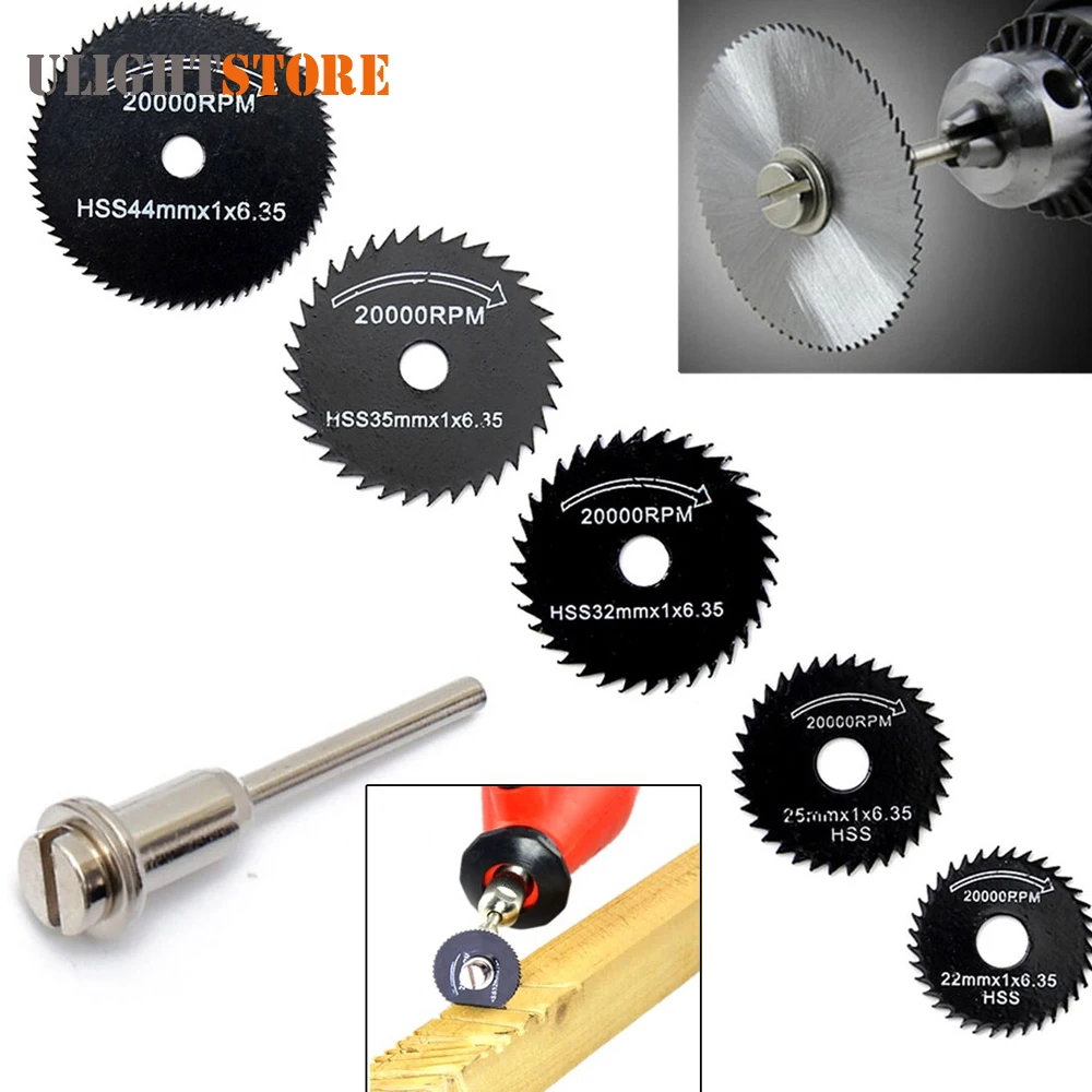 5pcs HSS Circular Saw Blade High Speed Steel Mini Drill Rotary Tool