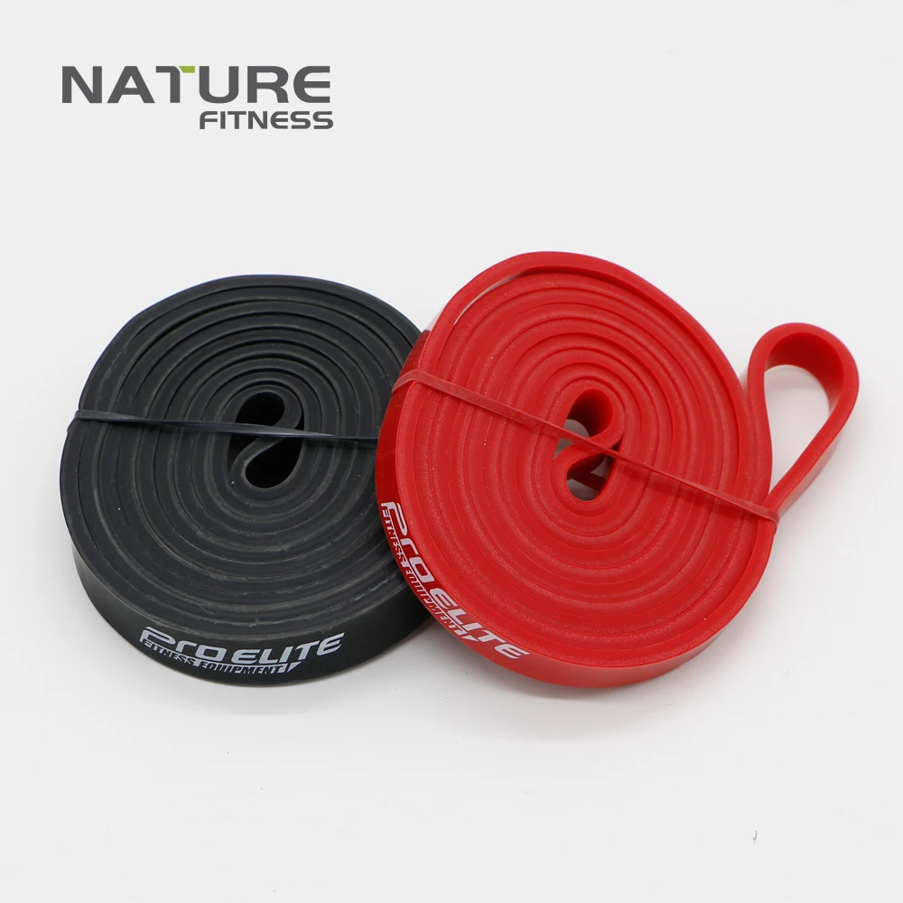 Set of 2 Color 208cm Length Latex Strength Resistance Bands Equipment