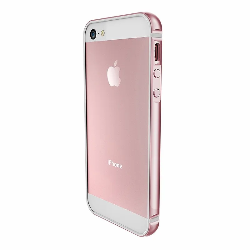 Чехол-бампер Portefeuille для iPhone SE, алюминиевый металлический силиконовый защитный чехол для iPhone 5S, 5 S, 5SE, аксессуары