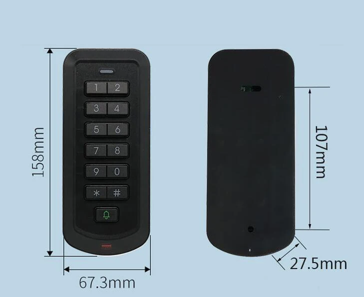 RFID Беспроводной Система контроля доступа без проводов контроля доступа и Кнопка exit(выход) Подключитесь к источнику питания от 2,4G Беспроводной путь