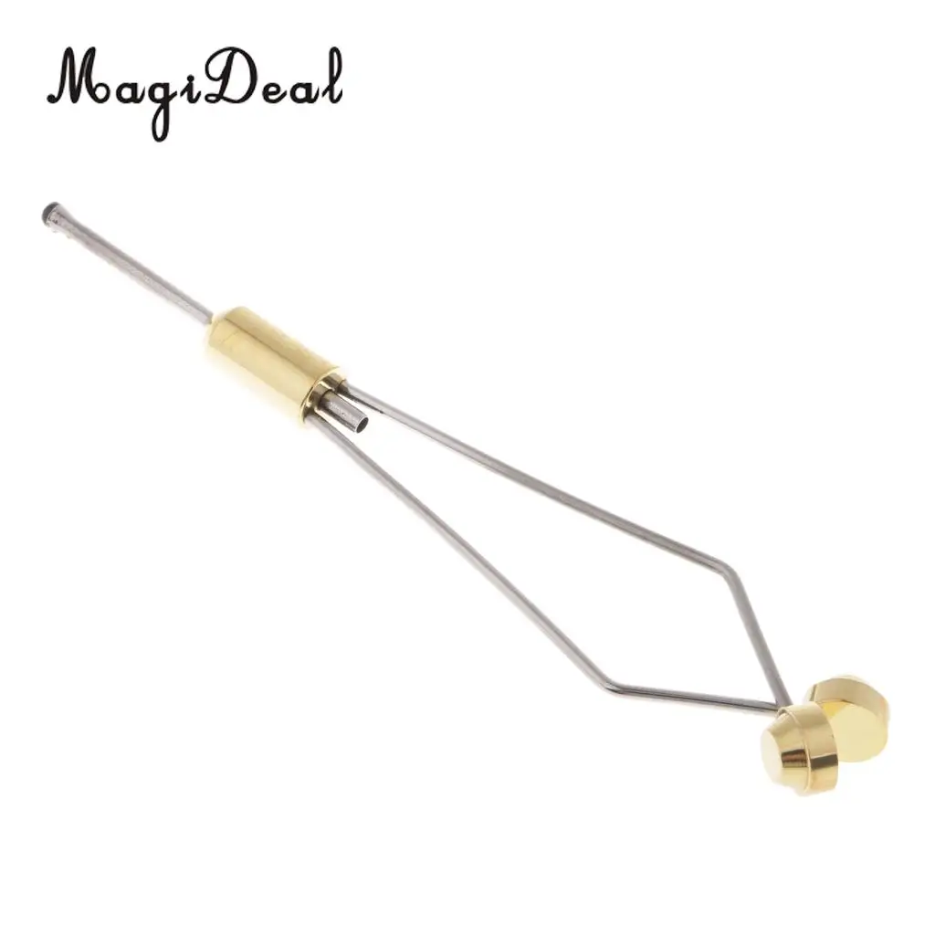 MagiDeal Fly Tying Stainless Steel and Brass Bobbin Holder Fly tying Tools Materials for smooth spool rotation