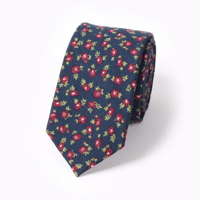Buy Fashion Floral Cotton Men Neck Tie Wedding Party