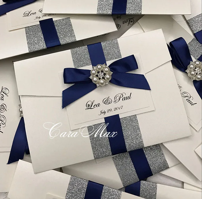 Perfect Boxed Glitter Wedding Invitation CA0656 5 Perfect Boxed Glitter Wedding Invitation CA0656 5