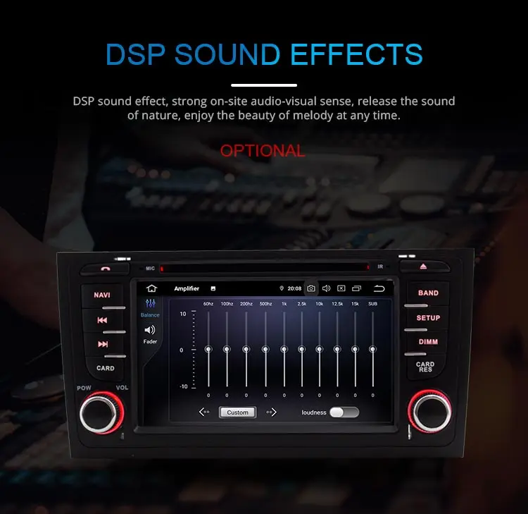 Discount JDASTON Octa Cores Android 9.0 4G+32G Car DVD Player For AUDI A6 S6 RS6 1997-2004 Car Multimedia GPS Stereo 2 Din Car Radio WIFI 5