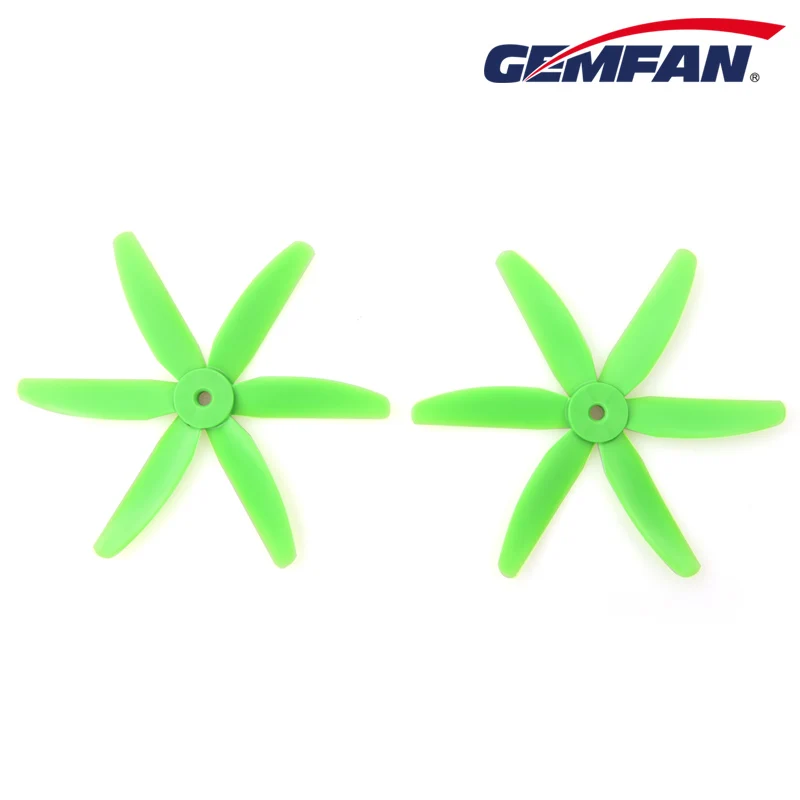 4 пары/8 шт Gemfan стекловолокно 6 лезвий 5x4x6 CW CCW Пропеллер для Мини FPV Racing Quad Props 1806 2205