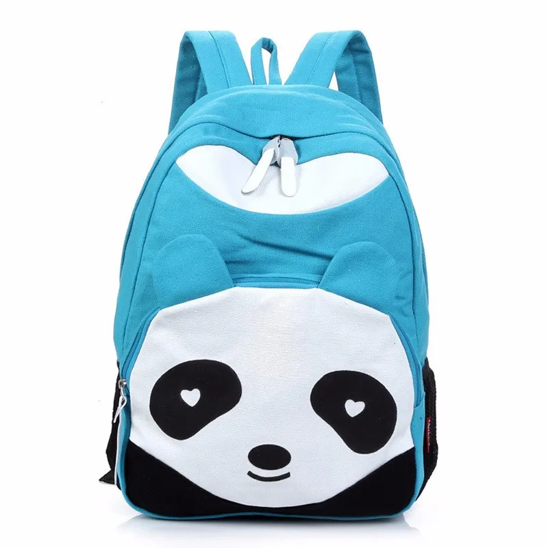 panda backpack blue