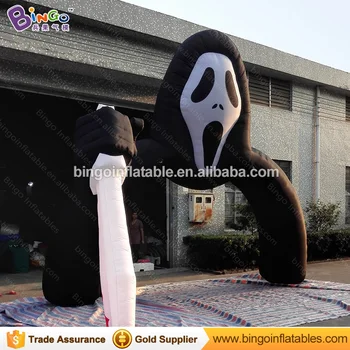 

Halloween Inflatable Ghost ARCH L5.4*4.7M Inflatable Ghost Archway with Knife N Fan Blower Halloween brinquedos toy