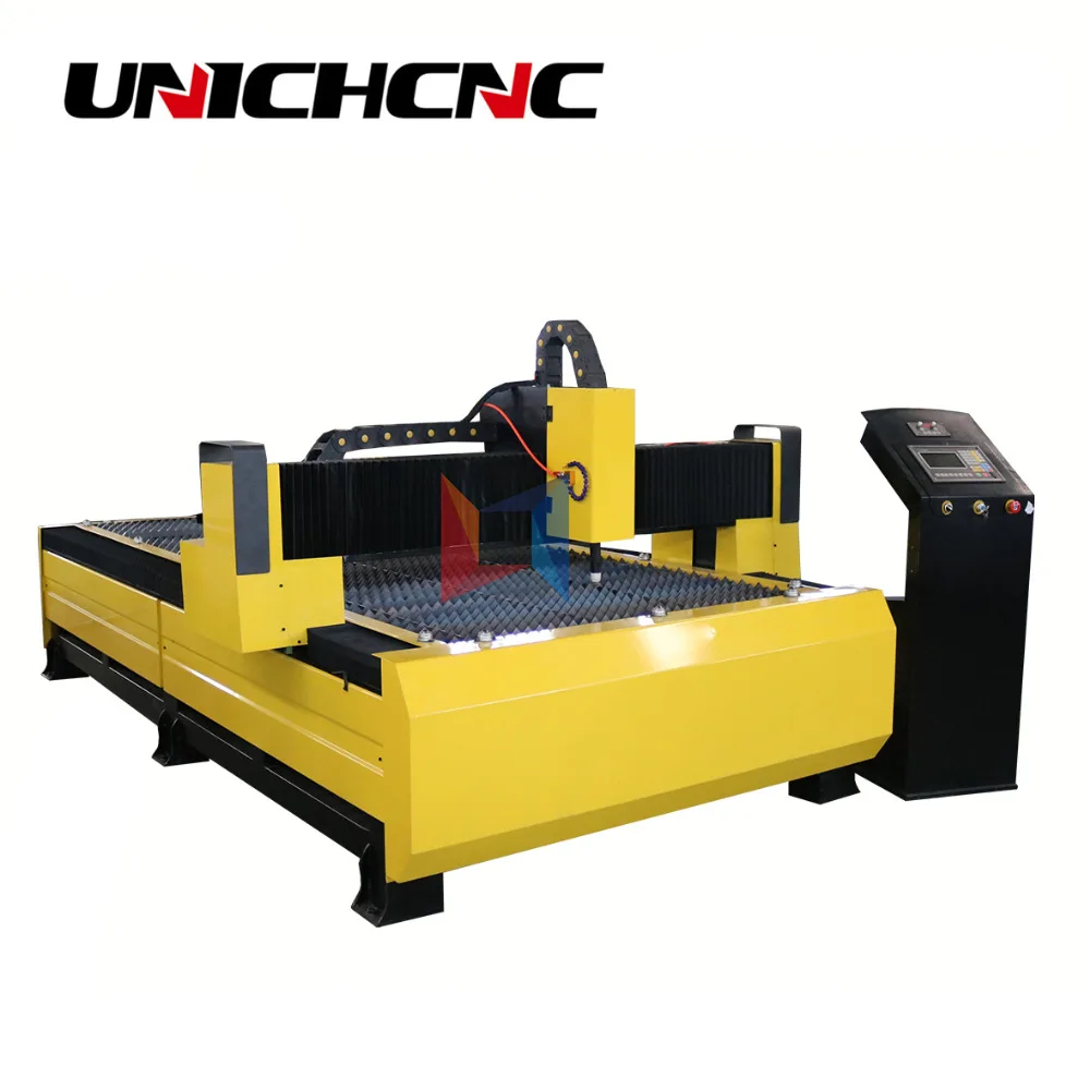 UNICHCNC Huayuan поставщик 63A станок для резки стали металла с ЧПУ плазменный резак