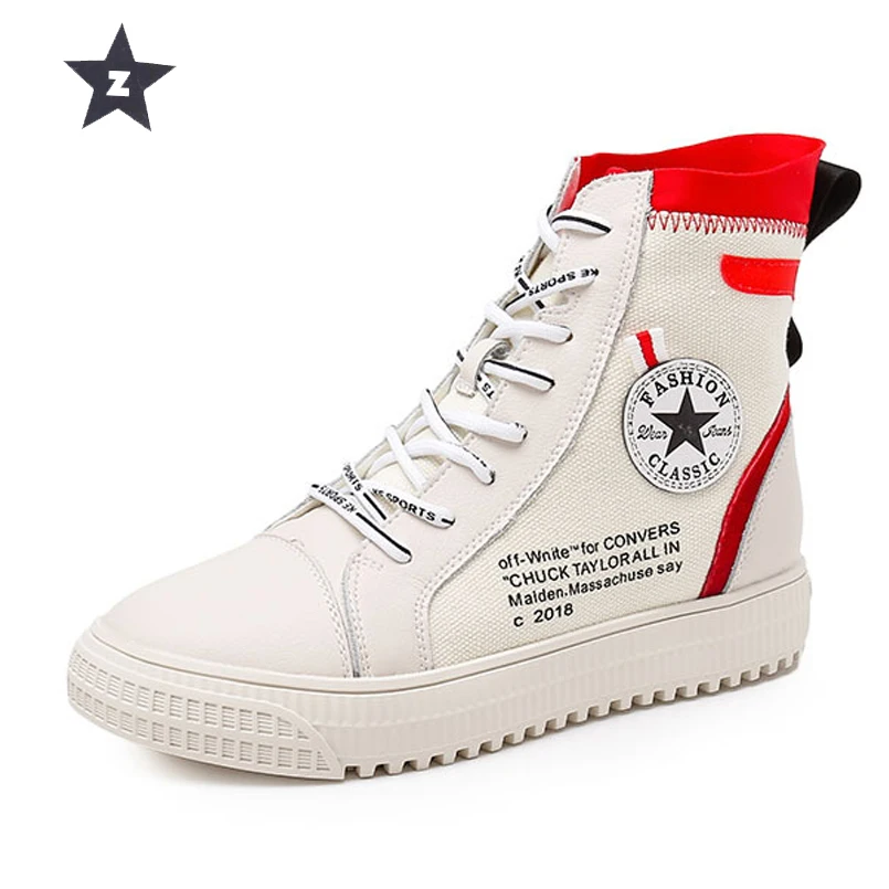 

Z ankle boots canvas shoes women sneakers white gymnastics sport shoes for women high top breathable casual women boots