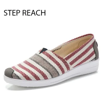 

Fashion New Cotton Canvas Women Flat Shoes Women's Flats Womens Casual Lazy Shoes Spring Summer Loafers Plus size 35-40