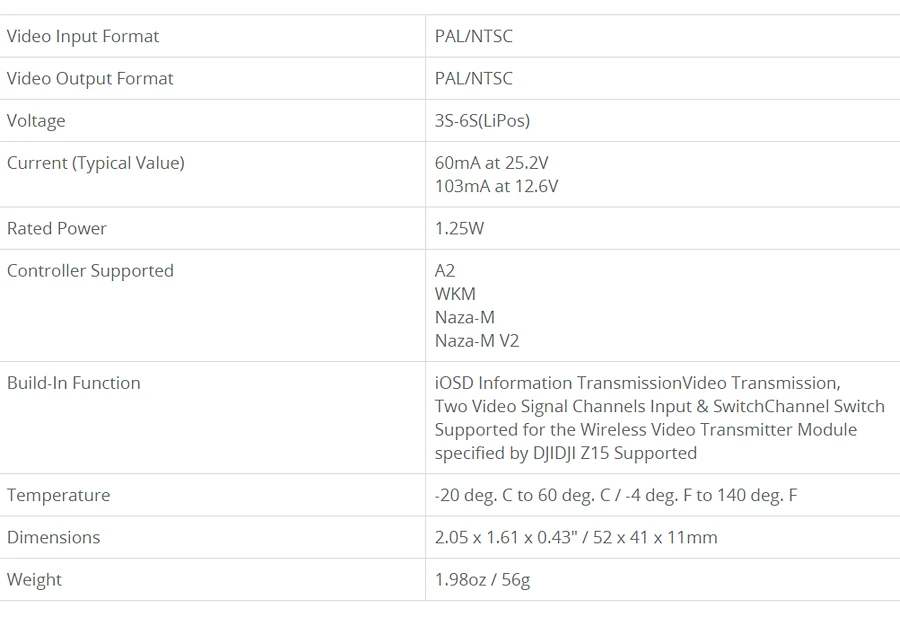 DJI iOSD MARK II точные данные полета в реальном времени и видеосигнал суперпозиция поддержка DJI профессиональная система автопилота