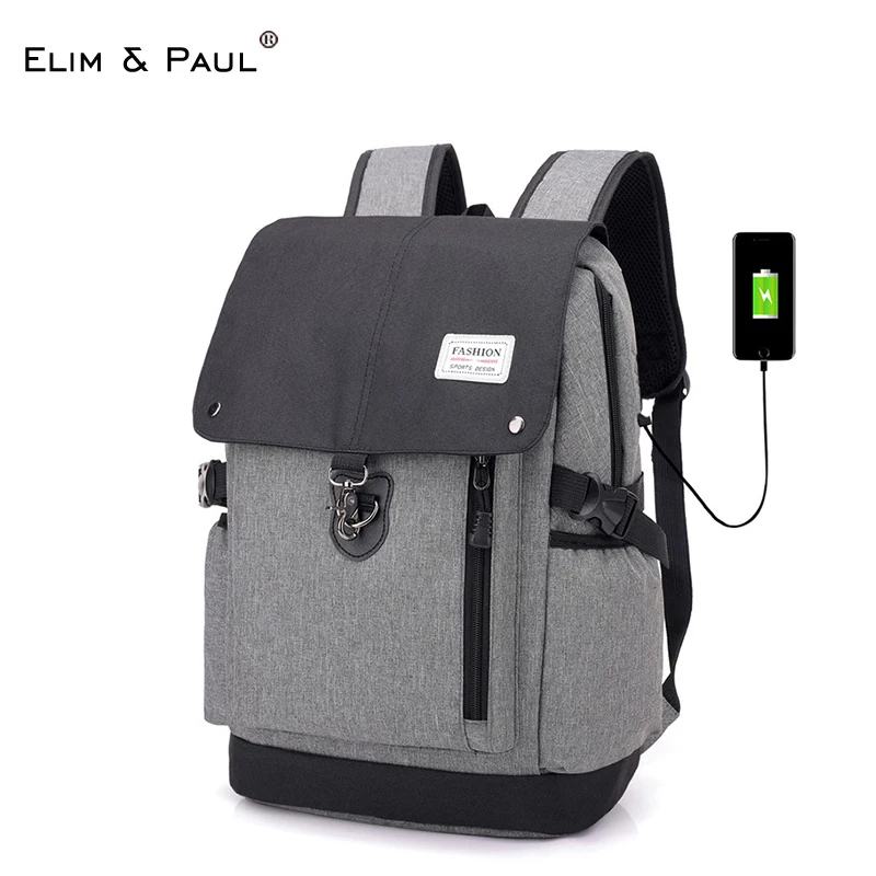 

Casual Sport Fashion Backpack Men Anti Theft Backpack Laptop School Bookbag Male Backpacks Usb Interface Canvas mochilas hombre