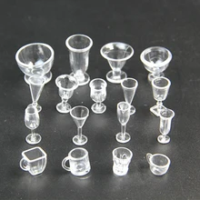 Маленькие 17 шт. пластиковые чашки для мороженого набор чаши вечерние Новинка миниатюрная посуда Мини DIY подарок ремесло