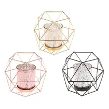 3D геометрический Nordic Стиль Подсвечник свадебное украшение для свадьбы, дома Декор Лидер продаж