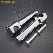 ZORBYZ " 25 мм Универсальный Хром Руль Бар стояки бар крепление зажим для Harley Honda Виктори Ducati мотоцикл
