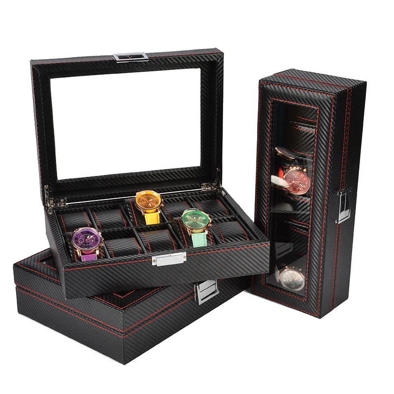 

2019 New 6,10,12 Grids Watch Case Watch Boxes Casing for Hours Sheath for Hours Box for hours Watch