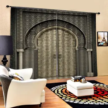 

Blackout curtain European 3D Curtains angel design Curtains For Living Room Bedroom europe door curtains for bedroom