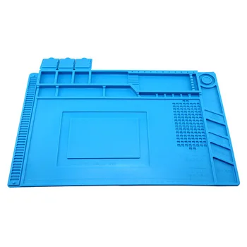 

45x30cm Silicone Pad Desk Magnetic Mat Heat-Resistant Electronic PCB BGA Soldering Repair Work Insulation Mat