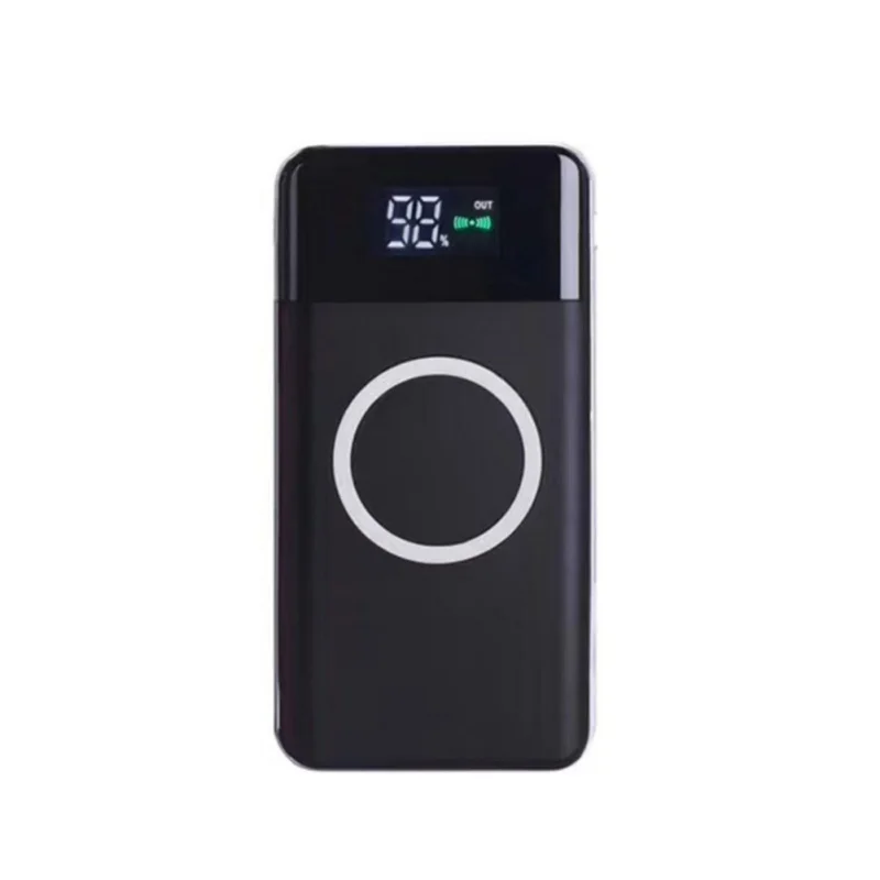 Новинка 2019 Qi Беспроводное зарядное устройство 20000 мАч 2USB LED CLD портативное быстрое