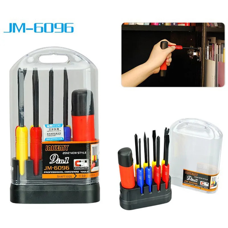 JAKEMY Screwdriver Set Kits 9 in 1 Multifunction Screwdriver Sets