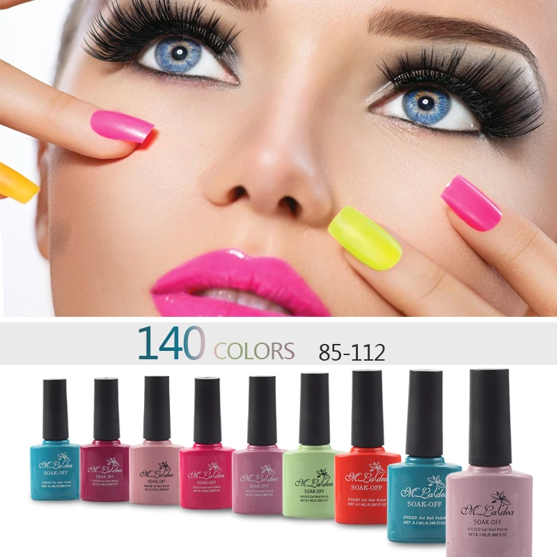 Ceny 140112 m. ladea 8.3ML kolorowa butelka 140 kolorowy żel do paznokci polski żel do paznokci uv led polski DIY Nail Art