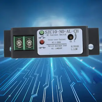 

SZC10-NO-AL-CH Self Supply Adjustable Normally Open AC Current Sensing Switch AC 1-200A touch switch