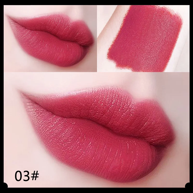 

1 Pcs Hyaluronic Acid Lipstick Waterproof Nude Moisturizing Lip Stick High Pigmented YUF99
