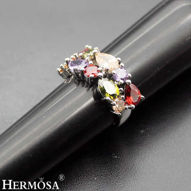 Фото hermosa jewelry rainbow peridot гранат морганит mulit серебряные цена
