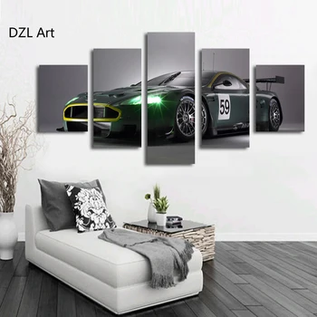 

5 P(No Frame) Dream Racing Green Wall Art Picture Home Decoration Living Room Canvas Print Painting Wall picture print on canvas