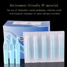 Игольчатое сопло для татуировки, одноразовый стерильный набор, оборудование для татуировки 50/коробка, иглы для татуировки, расходные материалы