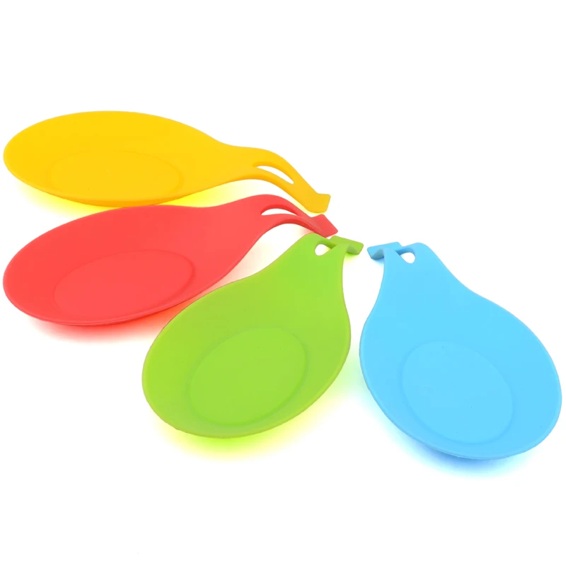 1Pc Plastic Spoon Pot Rest Storage Holders for Cutlery Food Dish Tray Spoon Holder Storage Rack