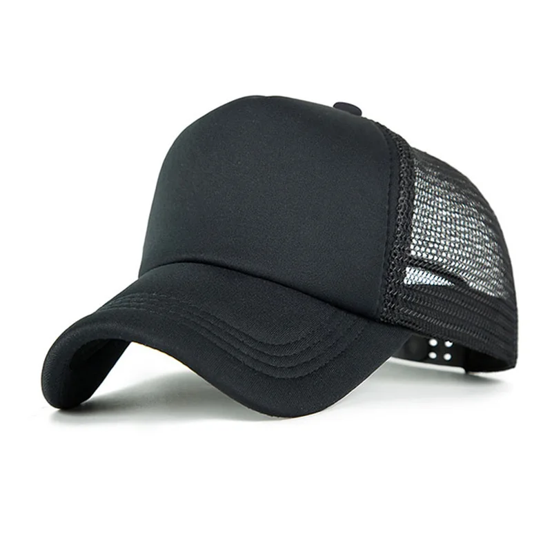 

2019 New Fashion Baseball Cap Women Mesh Cap Men Adjustable Sport Hat Unisex Ultra-Thin Quick Drying Baseball Hat Chapeu Black