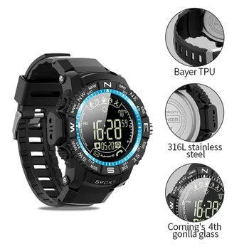 

ioutdoor P10 Smart Watch 1.24'' Screen BT4.0 IP68 Triple Protection 5ATM Waterproof Health Management Smartwatch For Android/iOS