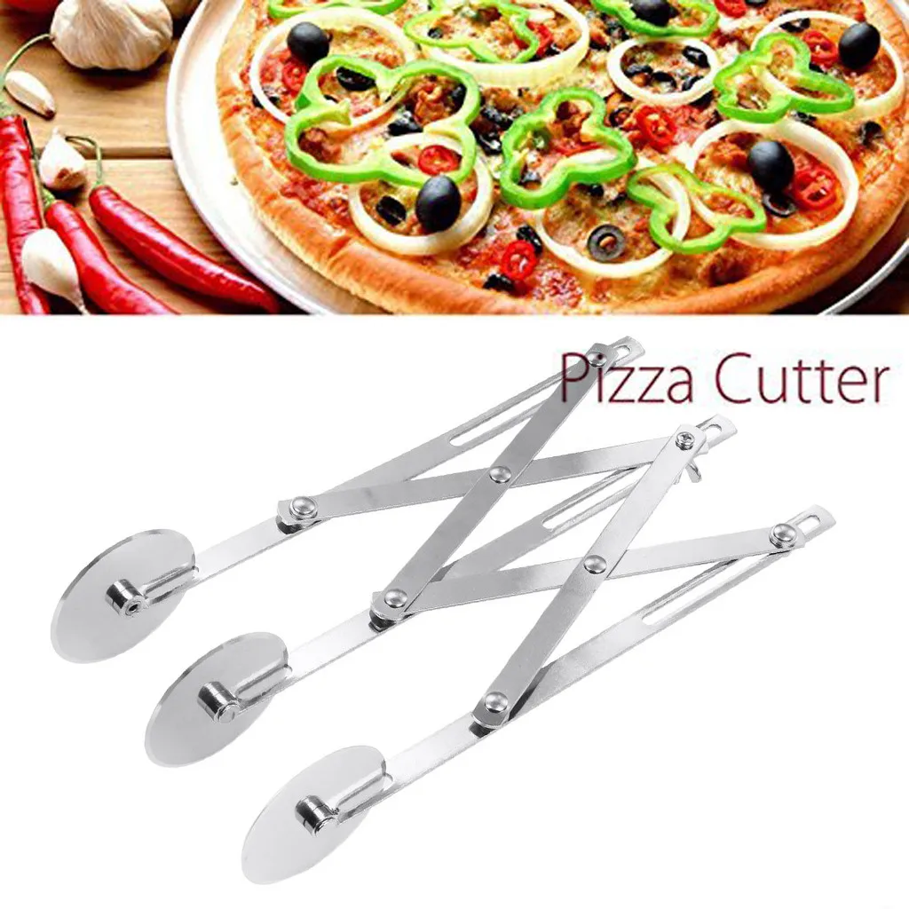 Multifunction Stainless steel Dough Divider 5 Wheel Cutter Roller Tools Pasta Rocker Pizza Pastry Peeler Cake Baking Kniv
