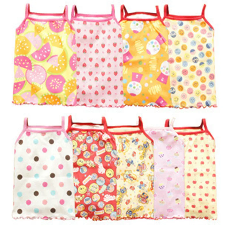 

baby Girls Tanks Children Vest Beach Clothing Baby Girl Summer Wear Tops Cotton Sleeveless Cool Good Qualityetst AEB8578 ZT