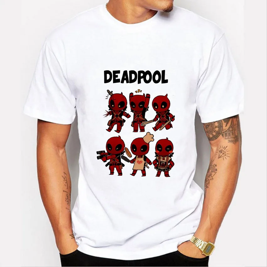

Fashion Deadpool T Shirt Men Funny anime deadpool t-shirt Short Sleeve Male Clothing Tops Casual Summer Tshirt Homme
