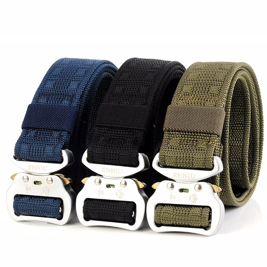 Mens Fashion Practical Tactical Military Nylon Buckle Waist Belt Waistband Call