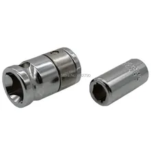 1/" квадратное отверстие для 6,3 мм 1/4"/3/" квадратное отверстие до 10 мм Бит гнездо адаптера конвертер-ступенчатое сверло(фаски Quick Release Чак