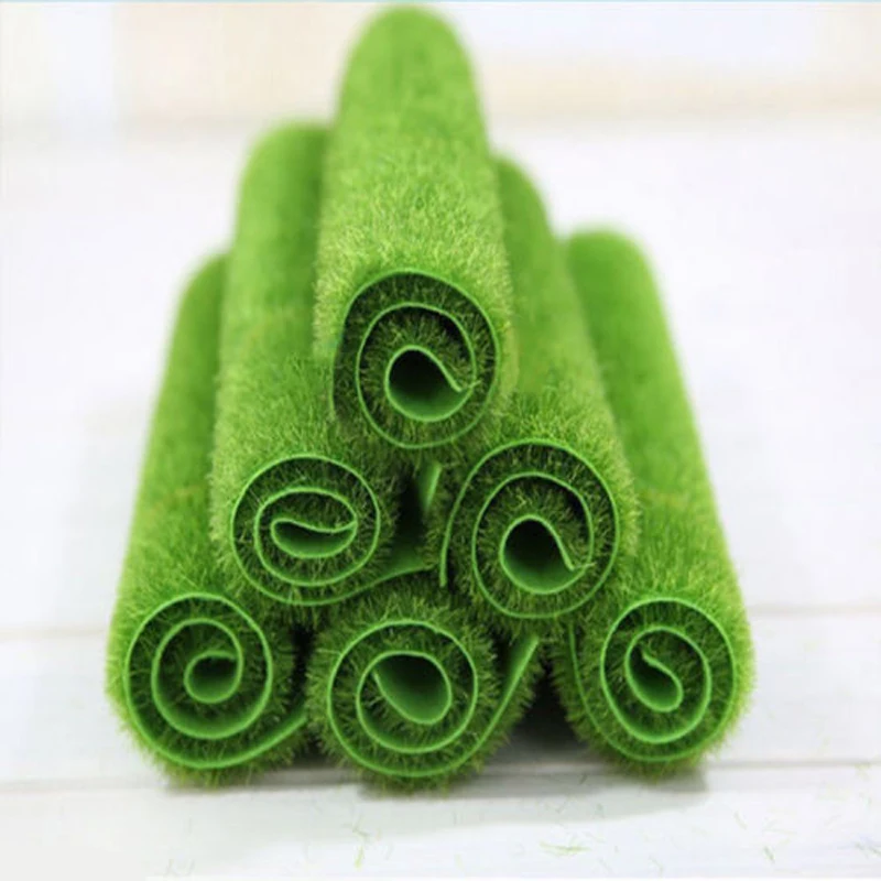 Mayitr Grass Mat Green Artificial Lawns Carpets Fake Home Garden Moss Floor Wedding Decoration