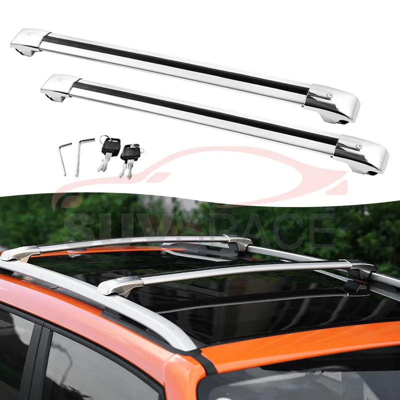 Fit for Jeep Renegade 2015 2016 2017 2018 Silver Crossbar Roof Rack 2