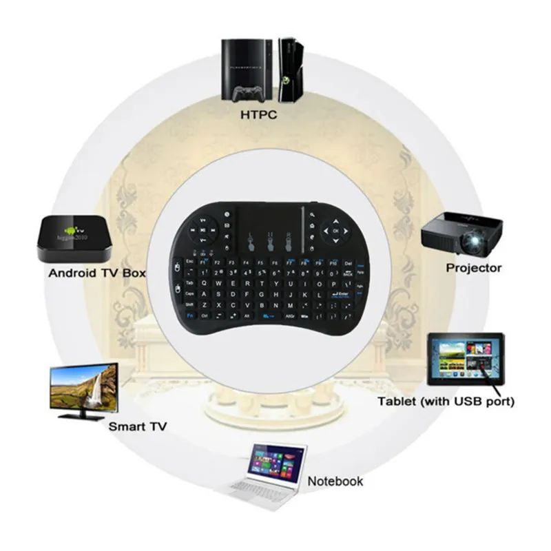 I8 2.4 ГГц Беспроводной клавиатура Air Мышь Сенсорная панель Ручной для Android ТВ Box Mini PC