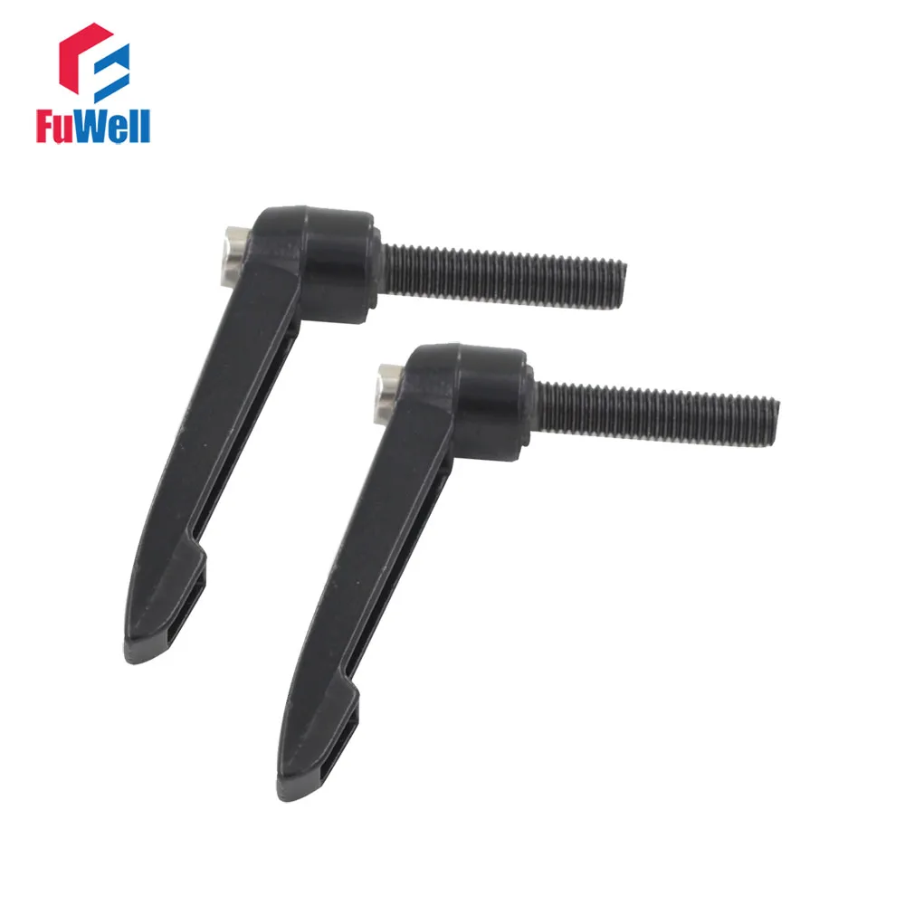 

2pcs M10 x 25mm Male Thread Clamping Handle 10mm Thread Dia 25mm Thread Length Machinery Tools Knob Adjustable Handle Lever