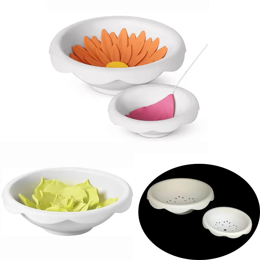 

2PCS Plastic Cake Flower Drying Mold 3D Flower Shaping Bowls Gum Paste Fondant Cake Decorating Flower Forming Drying Moulds