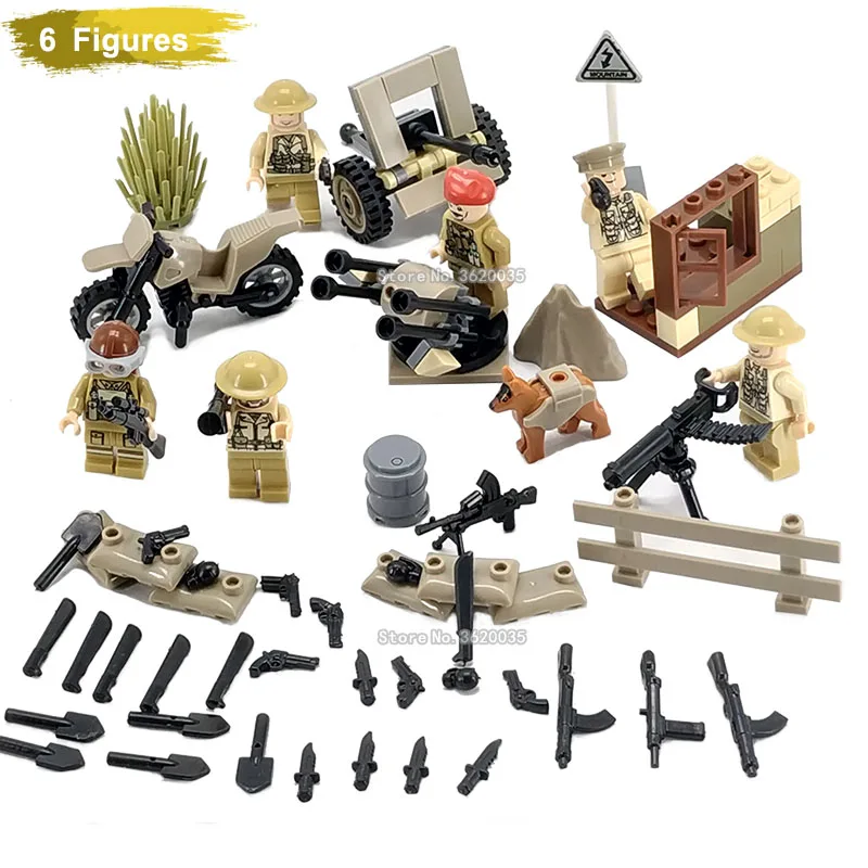 

ww2 Scene matching World War Ipan British Army Corps figures compatible legoinglys Military Blocks model toys for children gift