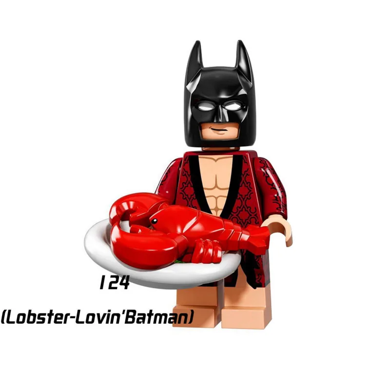 

Single Sale Super Heroes Star Wars 124 Lobster Batman Building Blocks Figure Bricks Toys kids gifts Compatible Legoed Ninjaed