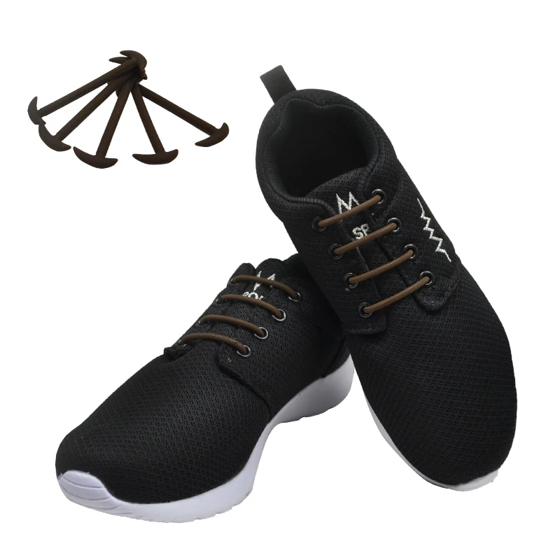 12 шт./упак. стиль эластичные силиконовые шнурки для Обувь в деловом стиле без завязок; включая мойку; Бесплатные ленивый шнурке