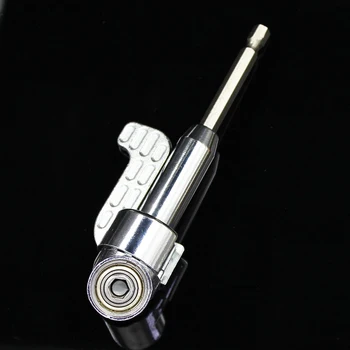 

Power Drill Driver 1/4 Hex Magnetic Angle Driver Bit Adapter Screwdriver 105 Degree Adjustable Thumb Flange Off-Set Power Head