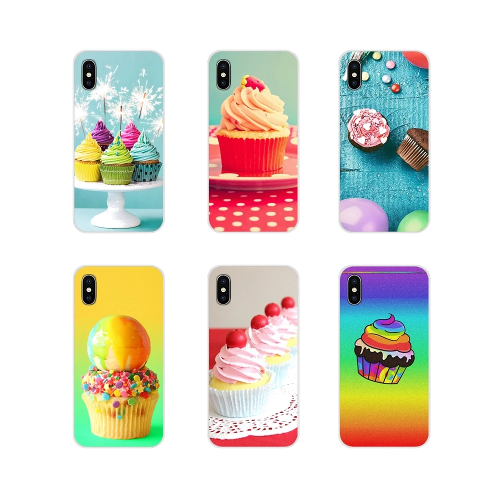 

Accessories Phone Cases Covers For Huawei P Smart Mate Honor 7A 7C 8C 8X 9 P10 P20 Lite Pro Plus Colorful Cupcakes
